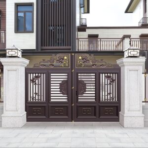 Functional House Residential Exterior Customized Sliding Entrance Door Gate