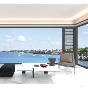 The Glass Aluminum Balconies Tempered Glass Aluminium Slide Casement Window