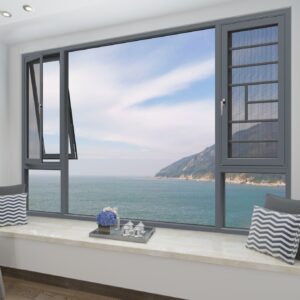 The Glass Aluminum Balconies Tempered Glass Aluminium Slide Casement Window