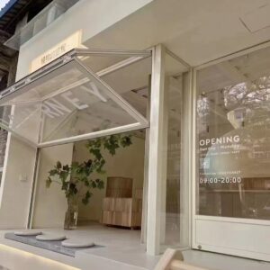 Grills Decoration Horizontal Open Aluminum/Thermal Break/Metal Black Glass Window