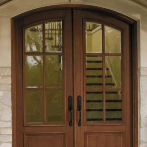 Classic Vertical Opening Pattern for Timeless Appeal Wooden Door