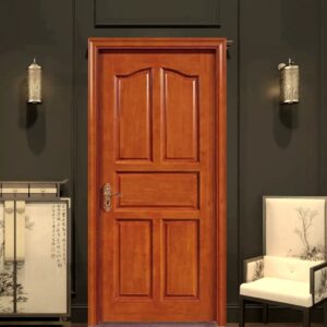 Composite Wood Door Solid Timber Interior Entrance Customized Wooden Door