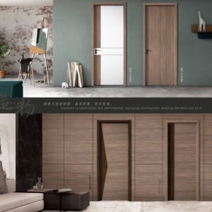 Premium Classic Wood Door with Vertical Opening - Durable and Stylish Wooden Door