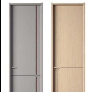 Beautiful Classic Vertical Opening Interior Solid Wooden Wood Door