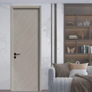 Interior Wooden One Panel Apartment School Solid Timber Entrance Wood Door