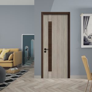 Stylish Classic Vertical Opening Solid Wood Bedroom Door