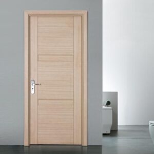 Classic with Vertical Opening Room Bedroom Interior Solid Wooden Door