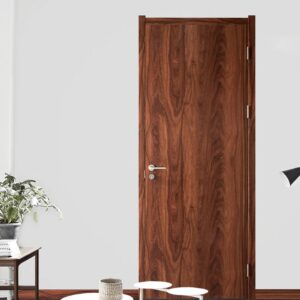 Room Entrance Wood Revention Solid Wooden Fireproof Interior MDF Door