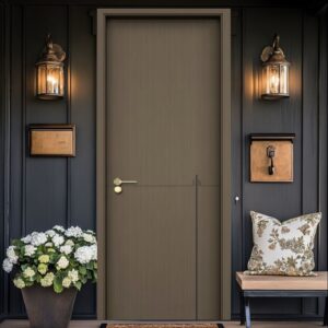 Interior Wooden Modern Wood Swing Door for Hotel Project Room Door