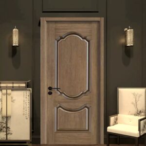Vertical Classic High-Quality Wood Solid Wooden Soundproof Door
